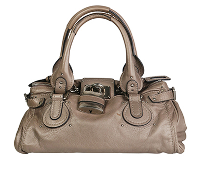 Paddington, &pound;95, Handbags, Taupe, Leather, Front view